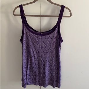 OLD NAVY Purple Heart-Patterned Tank Top